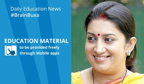 Education material to be provided freely through mobile apps