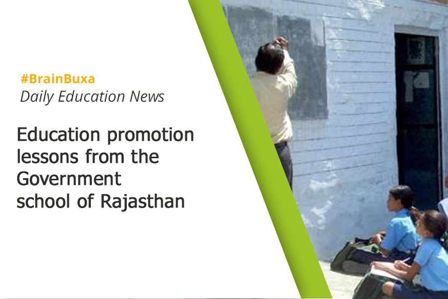 Education promotion lessons from the Government school of Rajasthan