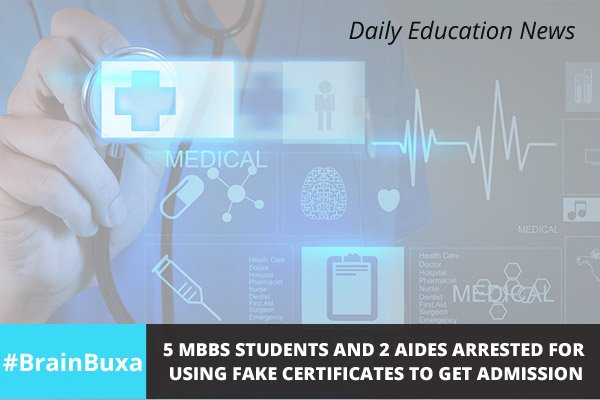 Image of 5 MBBS students and 2 aides arrested for using fake certificates to get admission | Education News Photo