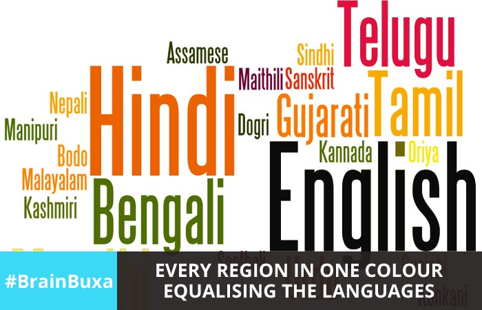 Every region in one color- equalising the languages