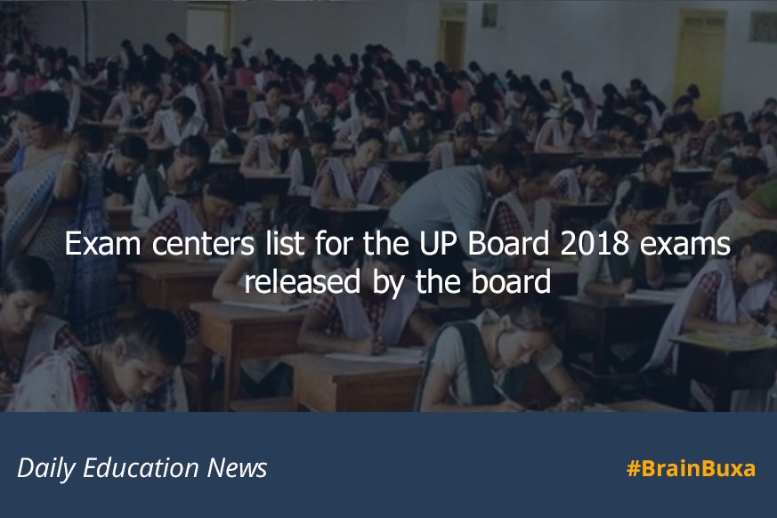 Exams centers list for the UP Board 2018 exams released by the board