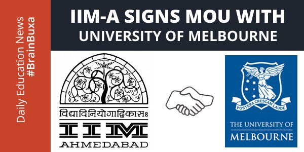 IIM-A signs MoU with University of Melbourne