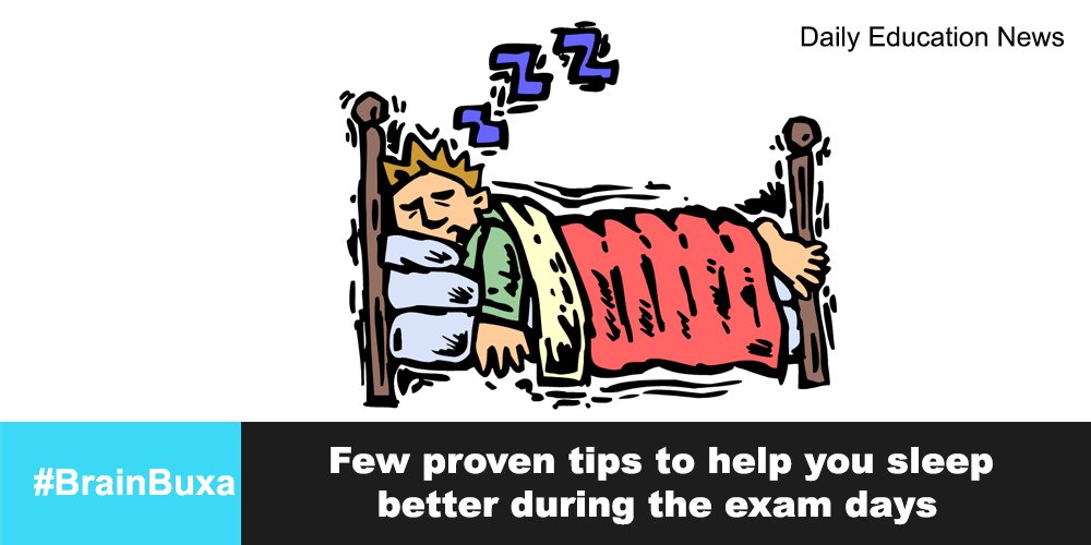 Few proven tips to help you sleep better during the exam days