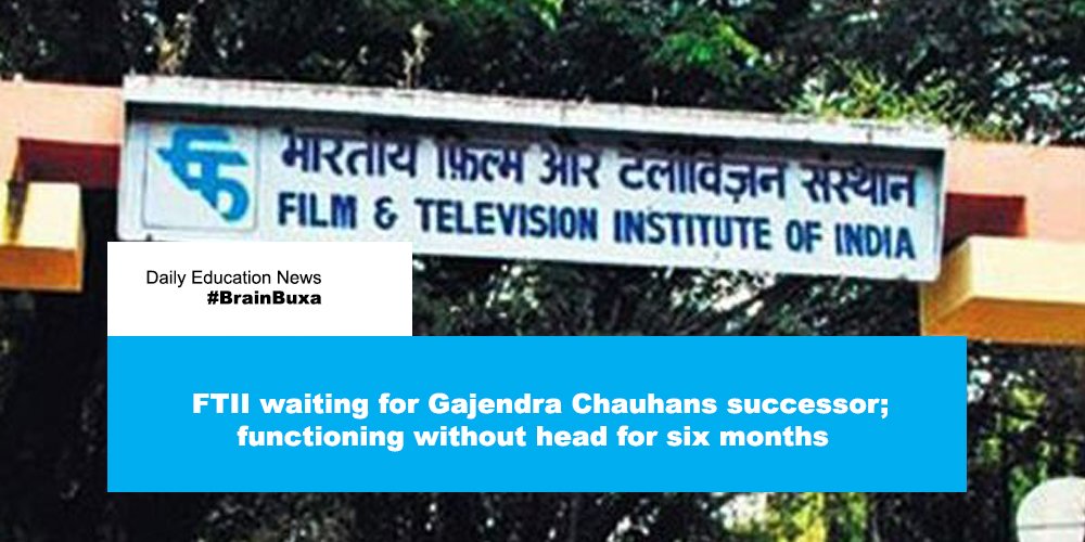 FTII waiting for Gajendra Chauhanʼs successor; functioning without head for six months