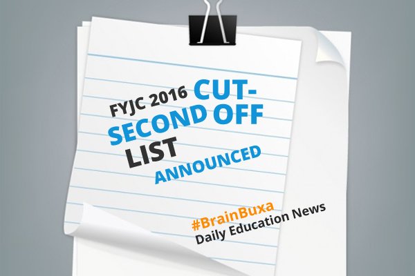 FYJC 2016: Second Cut Off List Announced