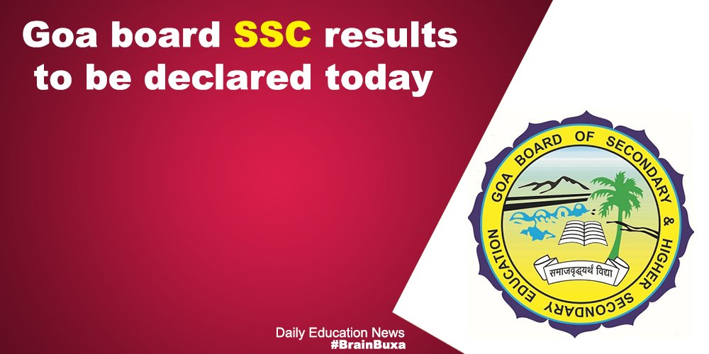 Goa board SSC results to be declared today