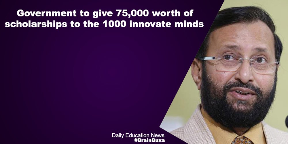 Government to give 75,000 worth of scholarships to the 1000 innovate minds