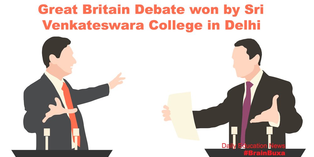 Great Britain Debate won by Sri Venkateswara College in Delhi