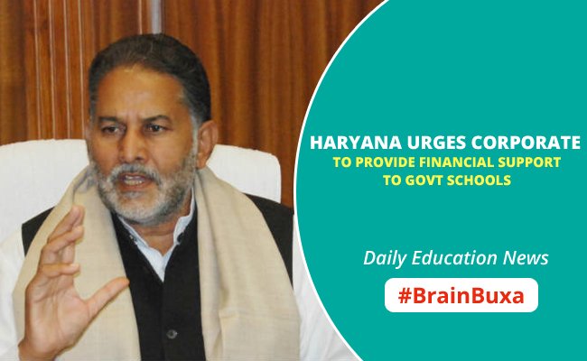 Image of Haryana Urges Corporate To Provide Financial Support To Government Schools | Education News Photo