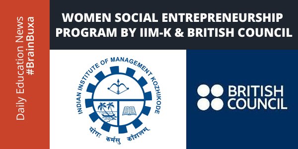 Women Social Entrepreneurship program by IIM-K & British Council