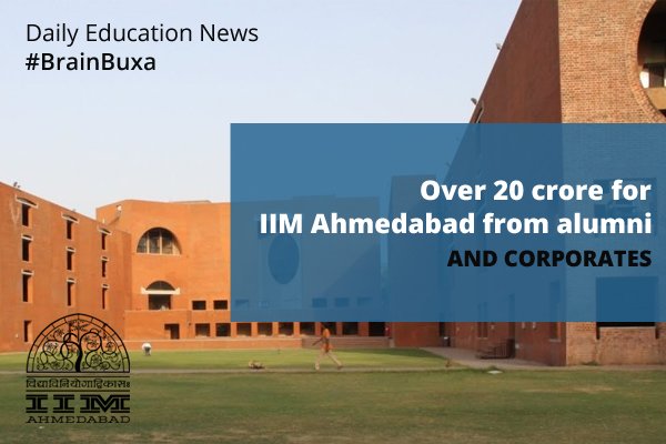 Image of Over 20 crore for IIM Ahmedabad from alumni and corporates | Education News Photo