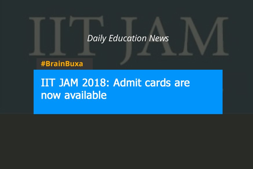 IIT JAM 2018: Admit cards are now available 