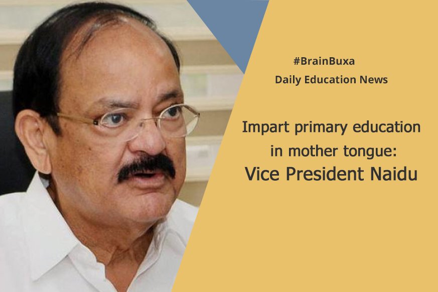 Impart primary education in the mother tongue: Vice President Naidu