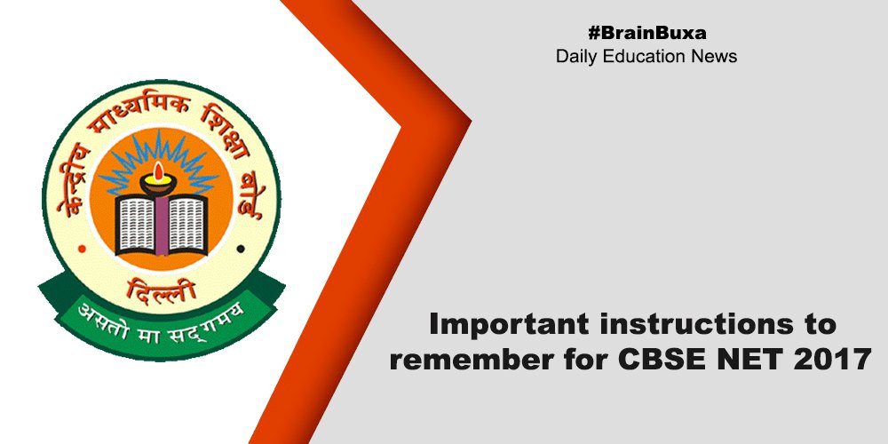 Important instructions to remember for CBSE NET 2017