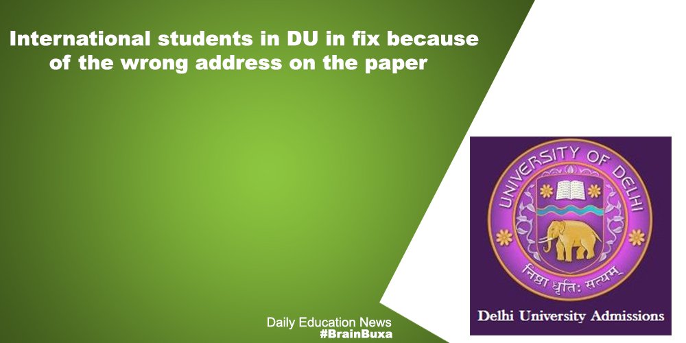 Image of International students in DU in fix because of the wrong address on the paper | Education News Photo