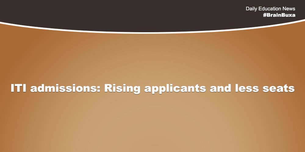 ITI admissions: Rising applicants and less seats