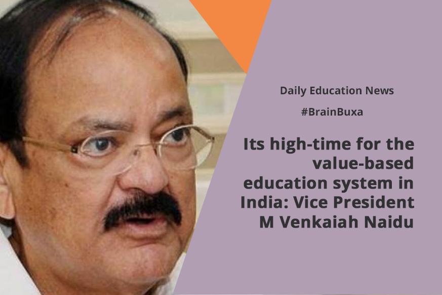 Image of Its high-time for the value-based education system in India: Vice President M Venkaiah Naidu | Education News Photo