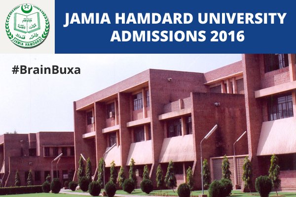 Jamia Hamdard University Admissions 2016