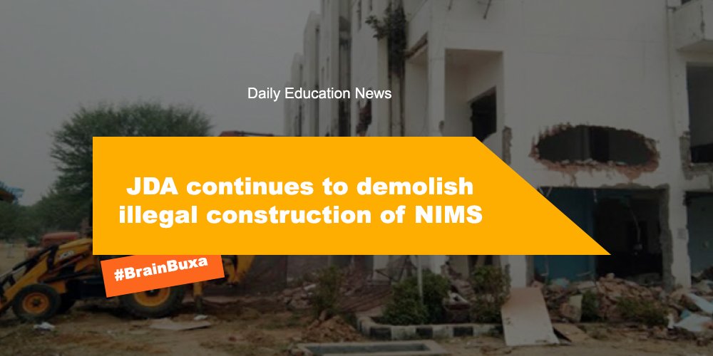 JDA continues to demolish illegal construction of NIMS