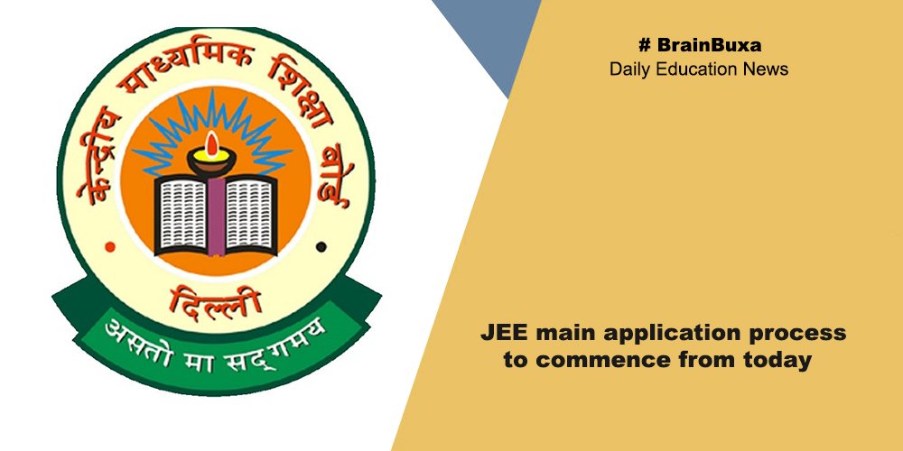 JEE main application process to commence from today