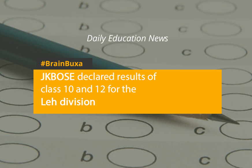 JKBOSE declared results of class 10 and 12 for the Leh division