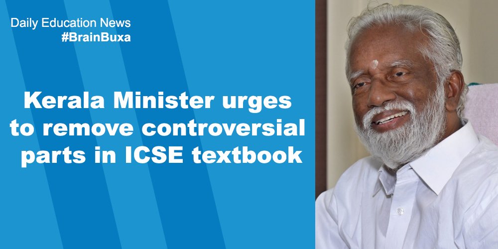 Kerala Minister urges to remove controversial parts in ICSE textbook