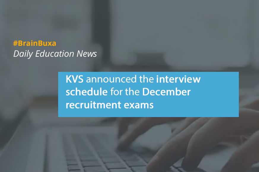 KVS announced the interview schedule for the December recruitment exams