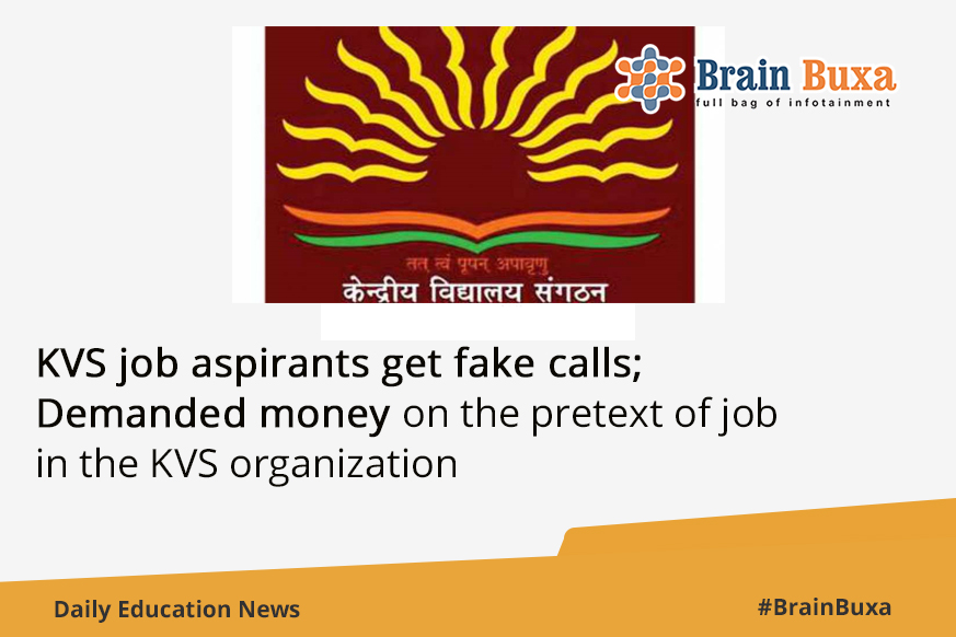 KVS job aspirants get fake calls; Demanded money on the pretext of job in the KVS organization