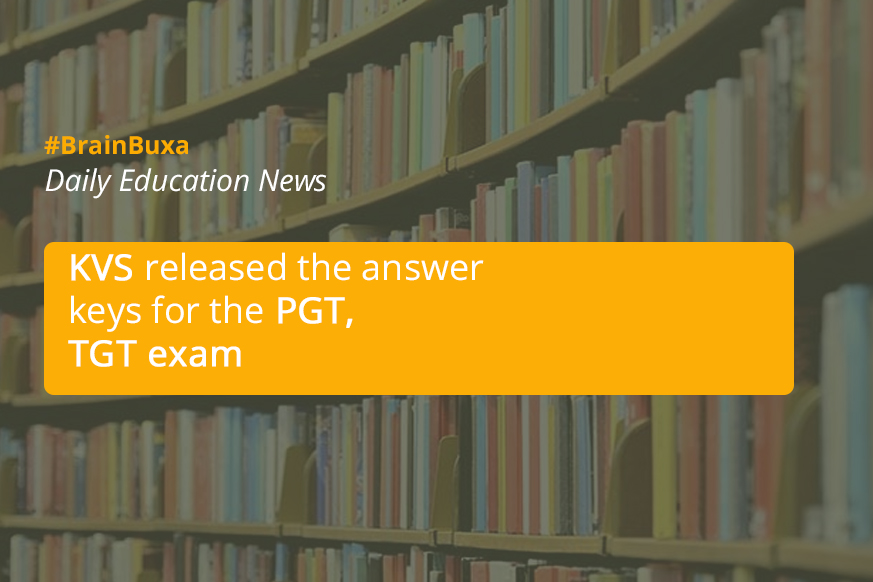 KVS released the answer keys for the PGT, TGT exam