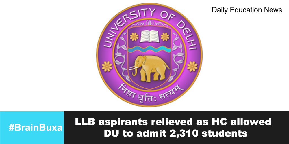 LLB aspirants relieved as HC allowed DU to admit 2,310 students