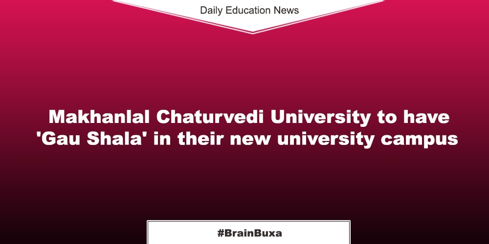 Makhanlal Chaturvedi University to have 'Gau Shala' in their new university campus