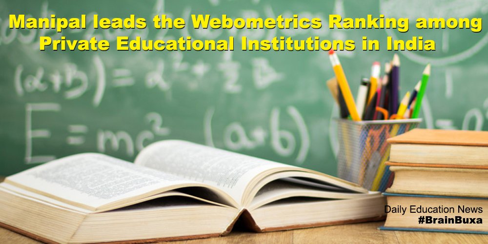 Manipal leads the Webometrics Ranking among Private Educational Institutions in India