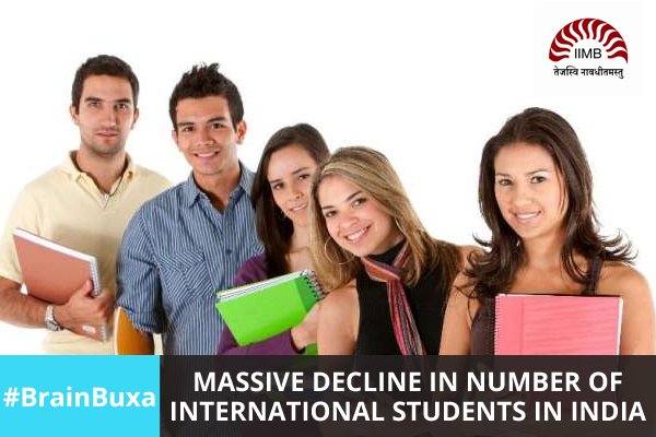 Massive decline in number of international students in India