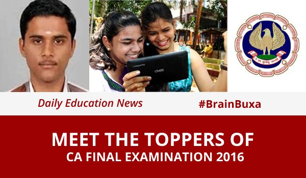 Meet The Toppers Of CA Final Examination 2016