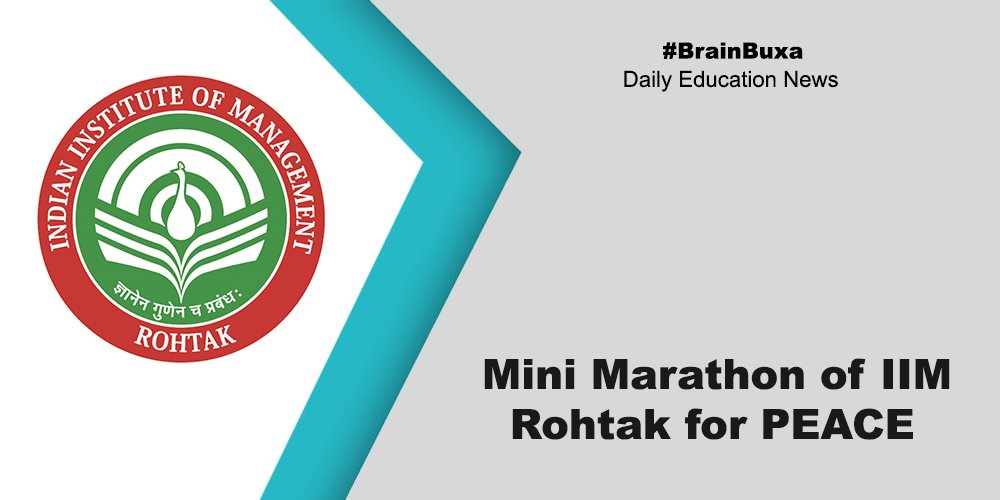 Image of Mini Marathon of IIM Rohtak for PEACE | Education News Photo