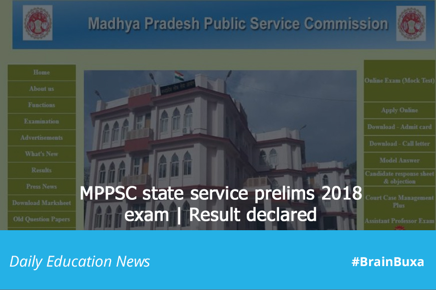 MPPSC state service prelims 2018 exam | Result declared