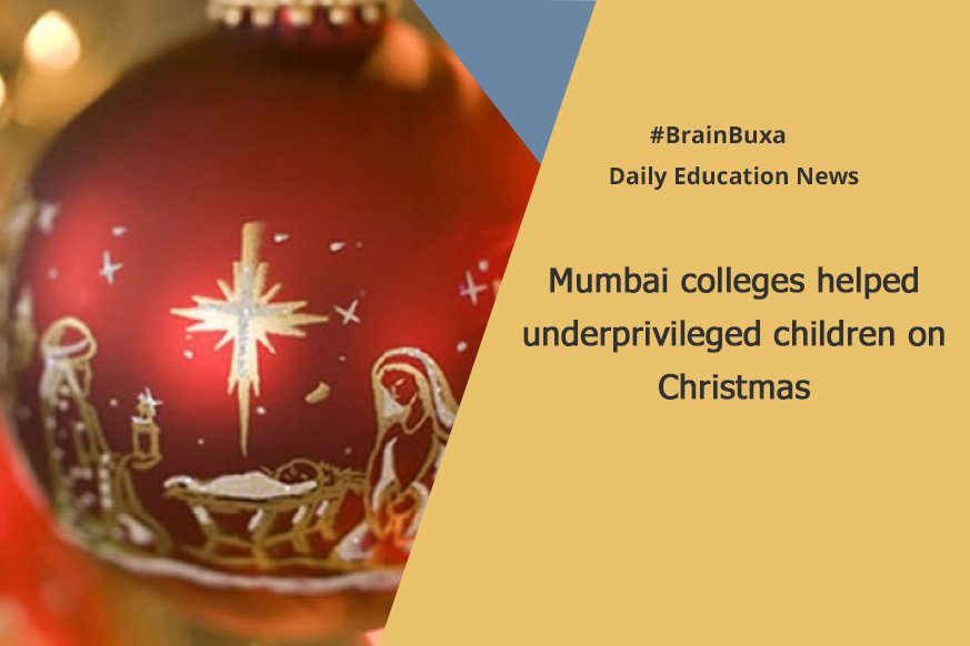 Mumbai colleges helped underprivileged children on Christmas