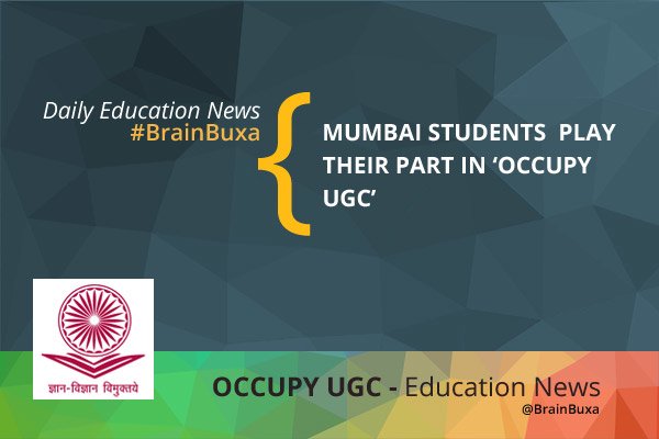 Image of Mumbai students play their part in 'Occupy UGC' | Education News Photo