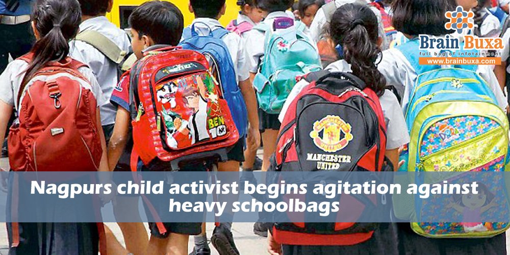 Nagpur̢s child activist begins agitation against heavy schoolbags