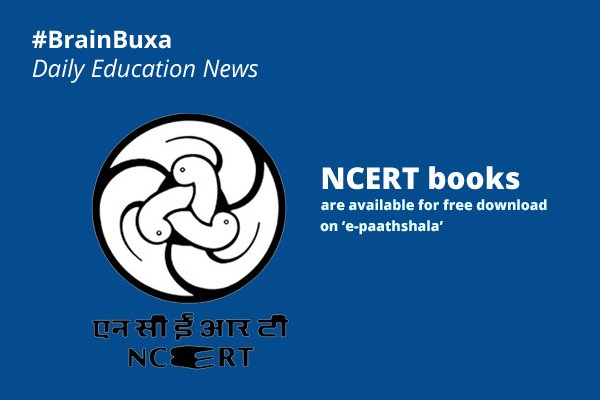 NCERT books are available for free download on 'e-paathshala'