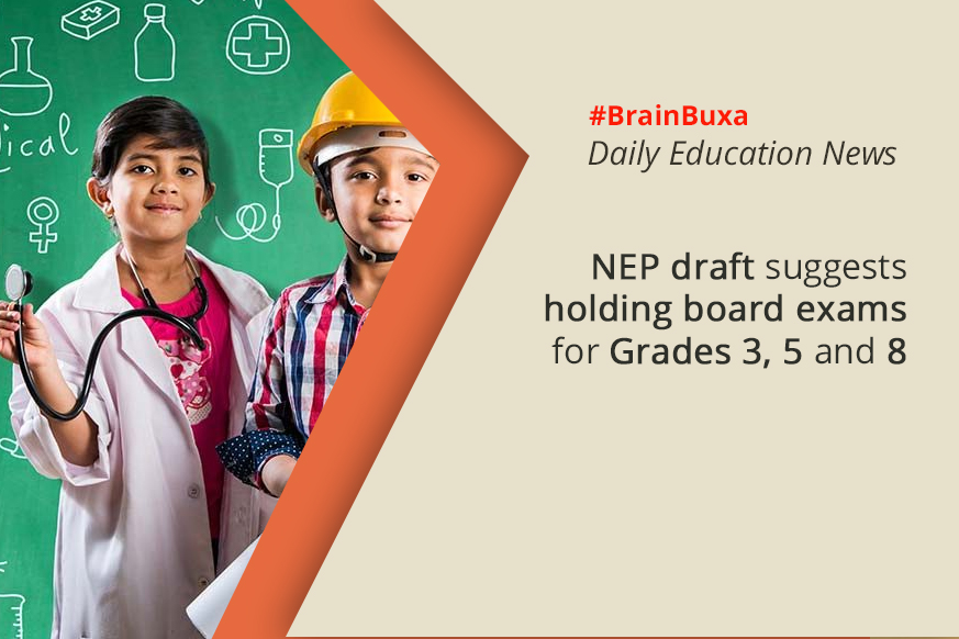 Image of NEP draft suggests holding board exams for Grades 3, 5 and 8 | Education News Photo