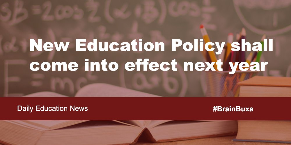 Image of New Education Policy shall come into effect next year | Education News Photo