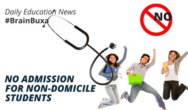 No admission for non-domicile students