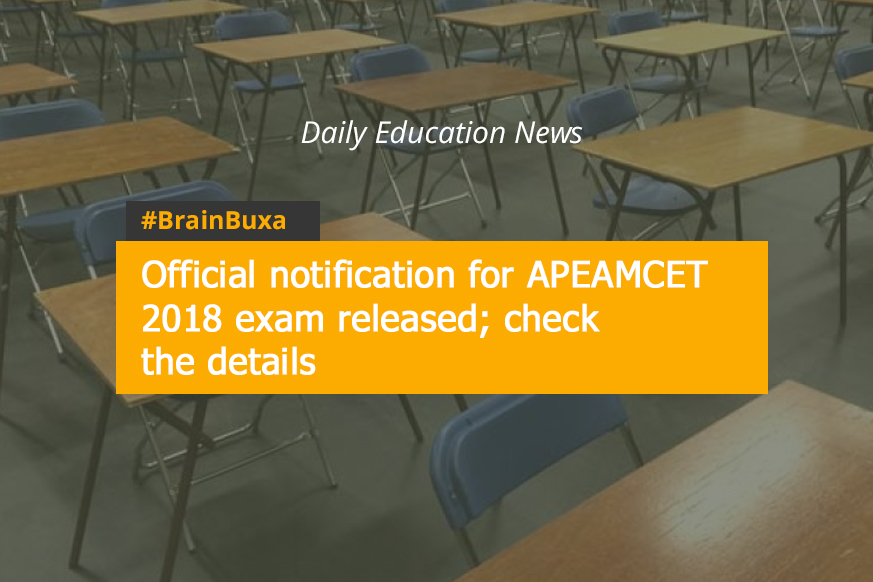 Official notification for APEAMCET 2018 exam released; check the details