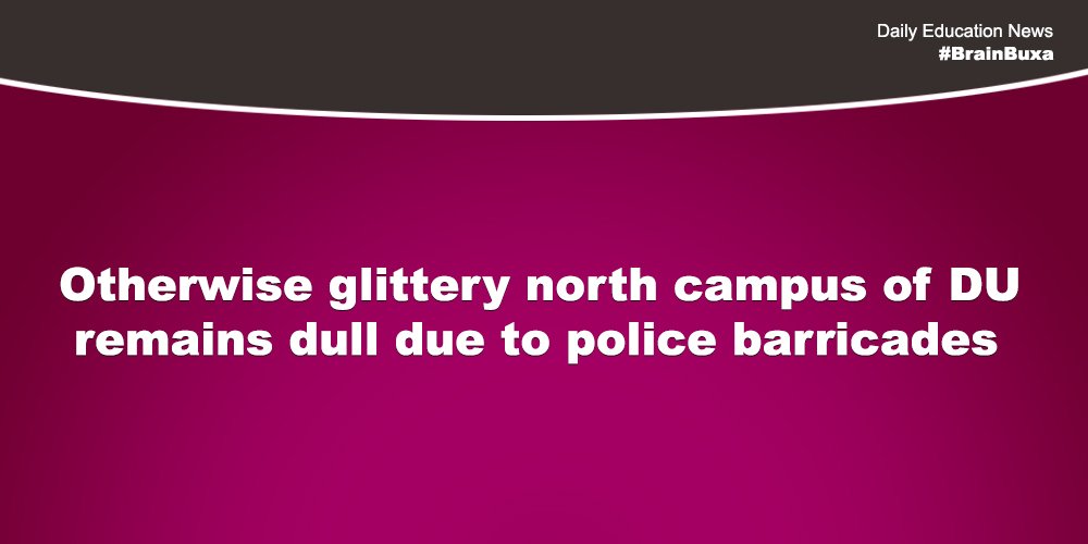 Otherwise glittery north campus of DU remains dull due to police barricades