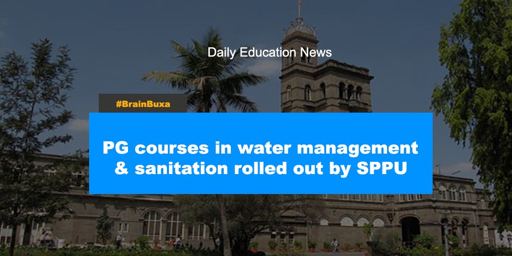 PG courses in water management & sanitation rolled out by SPPU