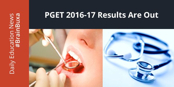 PGET 2016-17 results are out