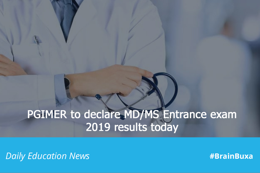 Image of PGIMER to declare MD/MS Entrance exam 2019 results today | Education News Photo