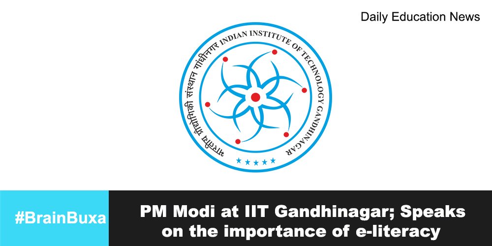 PM Modi at IIT Gandhinagar; Speaks on the importance of e-literacy