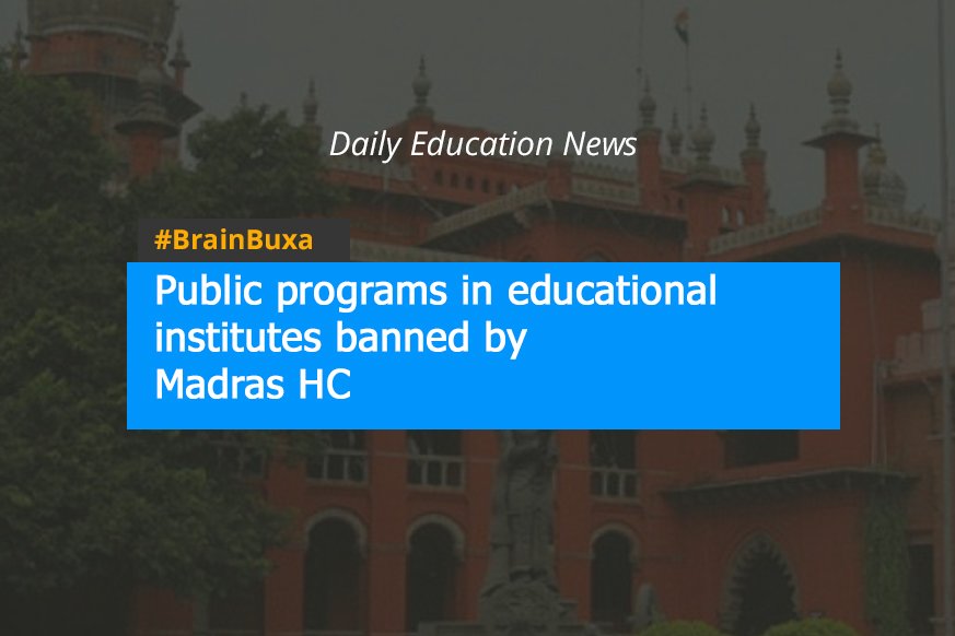 Public programs in educational institutes banned by Madras HC